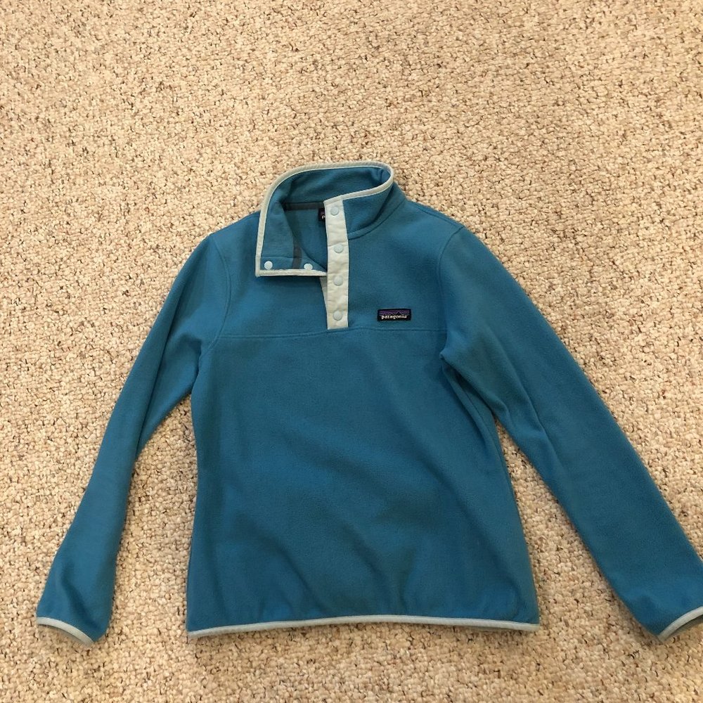 Patagonia Snap Button Pullover Fleece Ladies Top Size S